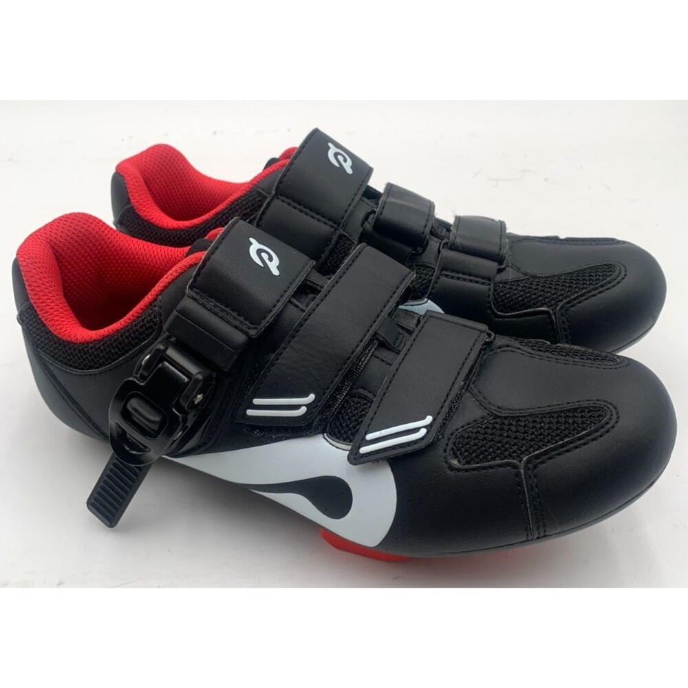 Peloton Black and Red Men's Athletic Cycling Shoes